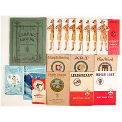 Old Boy Scout Merit Badge Books (17)  (86226)