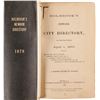 Image 1 : Holbrook’s Newark City Directory, 1878  (82854)