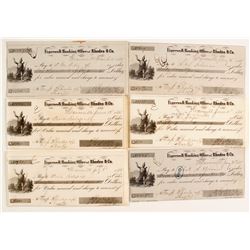 Early Weaverville Checks (6)  (87452)