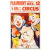 Image 1 : Paramount "5 Ring Circus" Broadside  (49721)