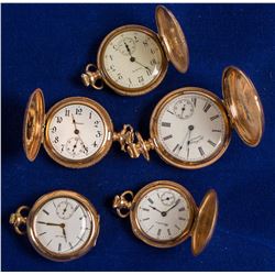5 Gold Ladies Pocket Watches  (58232)