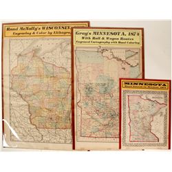 Minnesota and Wisconsin Maps (3)  (63206)
