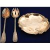 Image 1 : Silver Spoon & Fork & Silver Party Plate  (57573)