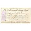 Image 1 : Bullion and Exchange Bank Certificate issued to J.B. Overton  (52670)