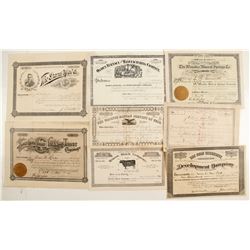 Remainder of Utah Stock Certificates  (86722)