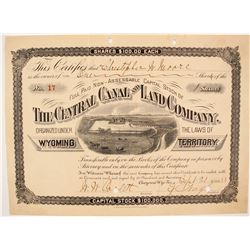 Central Canal and Land Company Stock  (87925)