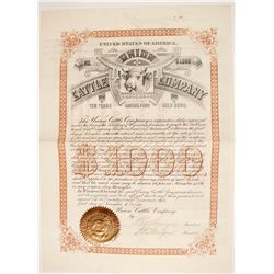 Union Cattle Company Bond  (87920)