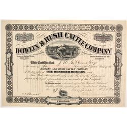 Dowlin and Rush Cattle Company Stock  (87927)