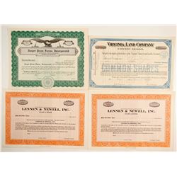 Stock Certs. (4)  (86829)