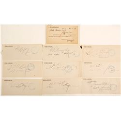 Bodie Bank 'Charge' Receipts.  (60270)