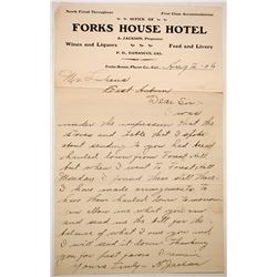 Forks House Hotel Letterhead  (88249)