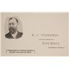 Image 1 : E.C. Voorheis, California State Senator & Mining Man, Pictorial Business Card, c.1890s  (59998)