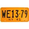 Image 1 : 1941 New York License Plates  (61531)