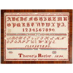 Framed Sewing Sampler  (61173)