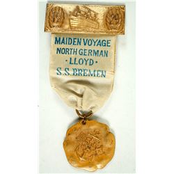 Maiden Voyage S.S. Bremen Badge  (87333)