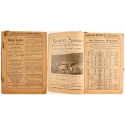 Rare 1897 Western Railroad Guide  (88665)
