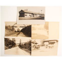 Real Photo Railroad Postcards  (88241)