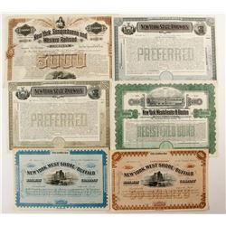 Various New York Railroad Co.'s (6)  (88902)