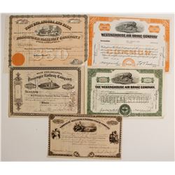 Penn Railroad stock (5)  (86954)