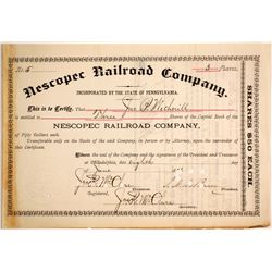 Nescopec Railroad Co  (87007)