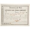 Image 1 : Laurens Rail Road Co - Assessment Certificate  (83803)
