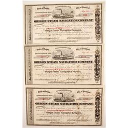 Oregon Steam Navigation Co - 3 stocks  (87211)