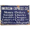 Image 1 : American Express Services Sign - Porcelain Enamel  (88635)
