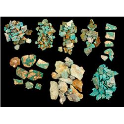 Eight Smith Valley Turquoise Specimens  (61504)