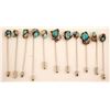 Image 1 : Turquoise Stick Pins (19)  (87167)