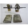 Image 1 : Carbide Lamps with Unusual Candleholders and Tins (2)  (89312)