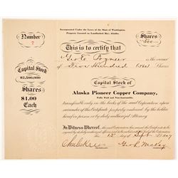 Alaska Pioneer Copper Company Stock  (88068)
