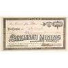 Image 1 : Cincinnati Mining Company Stock Certificate  (62954)