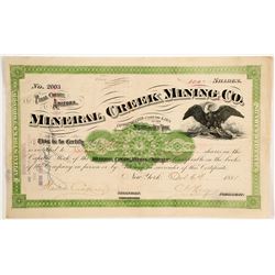 Mineral Creek Mining Company Stock  (88007)