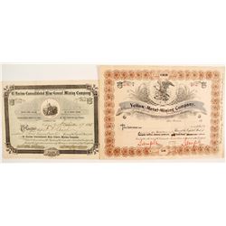 Two Rare Calaveras Mining Stocks  (88858)