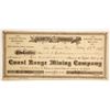 Image 1 : Coast Range Mining Company Stock  (86152)
