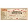 Image 1 : Jane and Gilbert Copper Mining Company Stock - Singed by Governor John Bigler!  (86046)