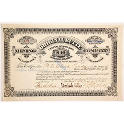 Original Butte Mining Company Stock  (87966)