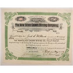 New Silver Crown Mining Company Stock  (87954)