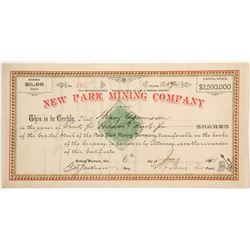 New Park Mining Company Stock  (87972)