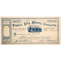 Empire City Mining Company Stock  (88132)