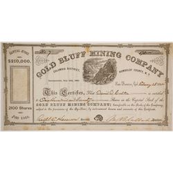 Gold Bluff Mining Company Stock  (86121)
