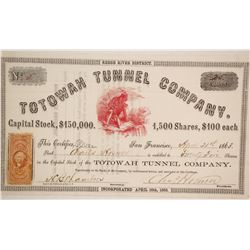 Totowah Tunnel Company Stock  (86069)