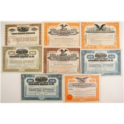 8 Manganese Corp stock certificates  (87215)