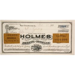 Holmes Mining Co. Stock, 1901  (88848)