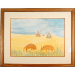 Folk Art Painting by Shem  (57759)