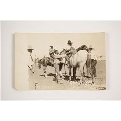 Black Rodeo Cowboy Postcard  (80948)