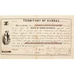 Kansas Territory Payment of Claims  (63940)
