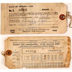 Two Nevada Deer Tags Filled and Very Hard to Find (59698) Two Nevada Deer Tags Filled and Very Hard to Find (59698)