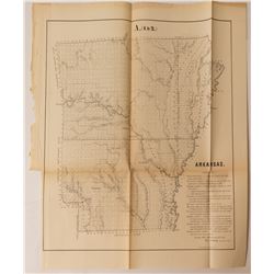 1855 Arkansas Map  (54327)