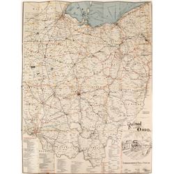 Bound Ohio Railway Map  (80750)